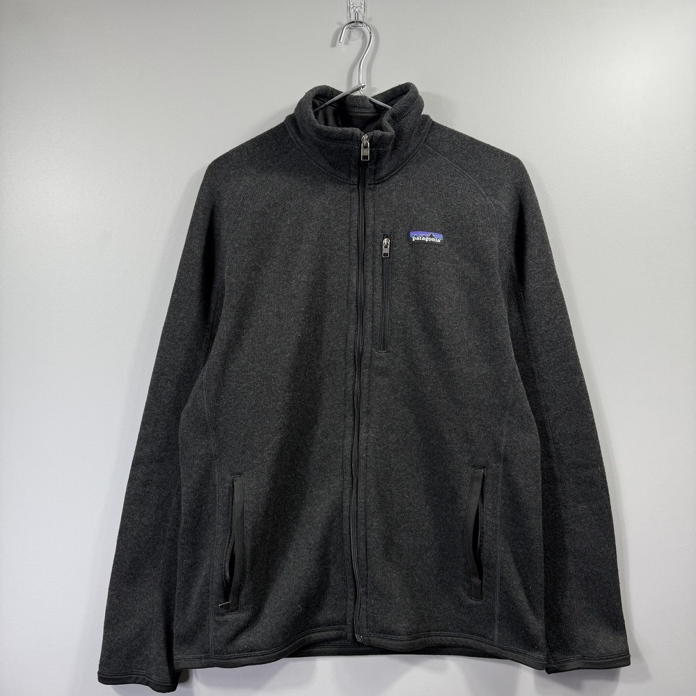 Patagonia Better Sweater Jacket Mens Medium Gray Full Zip Fleece Outdoor Hiking